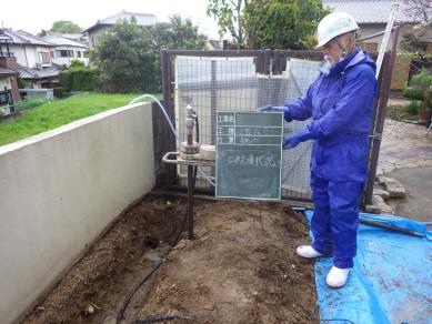 薬液注入工(注入状況)