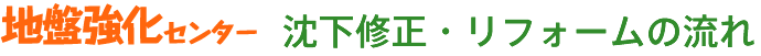 地盤強化・沈下修正・リフォームの流れ